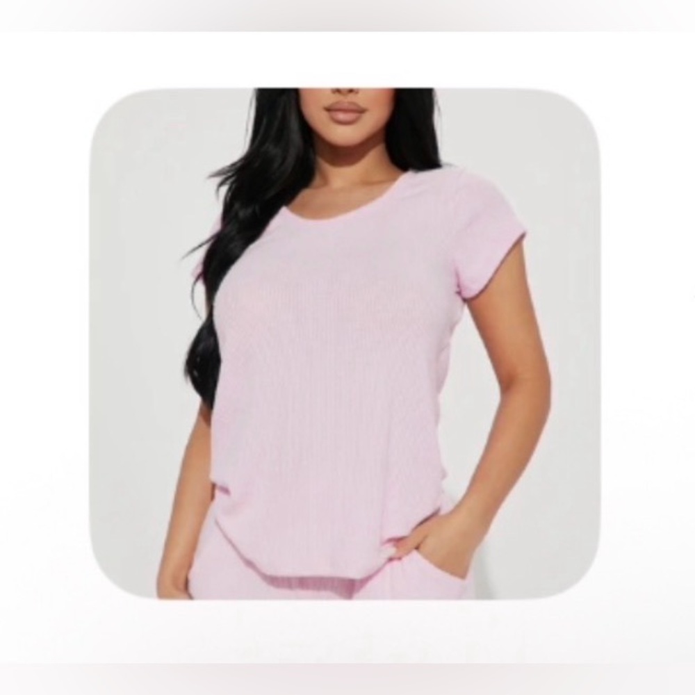 NWOT Not Tired Pink Women's Sleepwear Loungewear Set